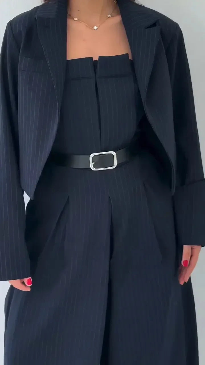 Nathalie | Ensemble bustier et veste – style élégant et tendance