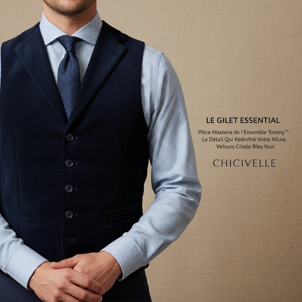 Tommy | Ensemble 2 pièces : Blazer et Gilet en Velours