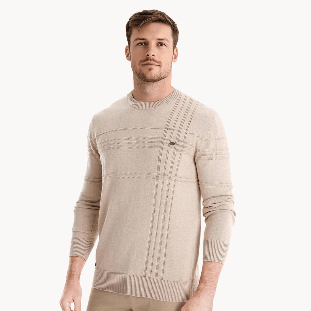 Gabriel | Pull homme à carreaux élégant