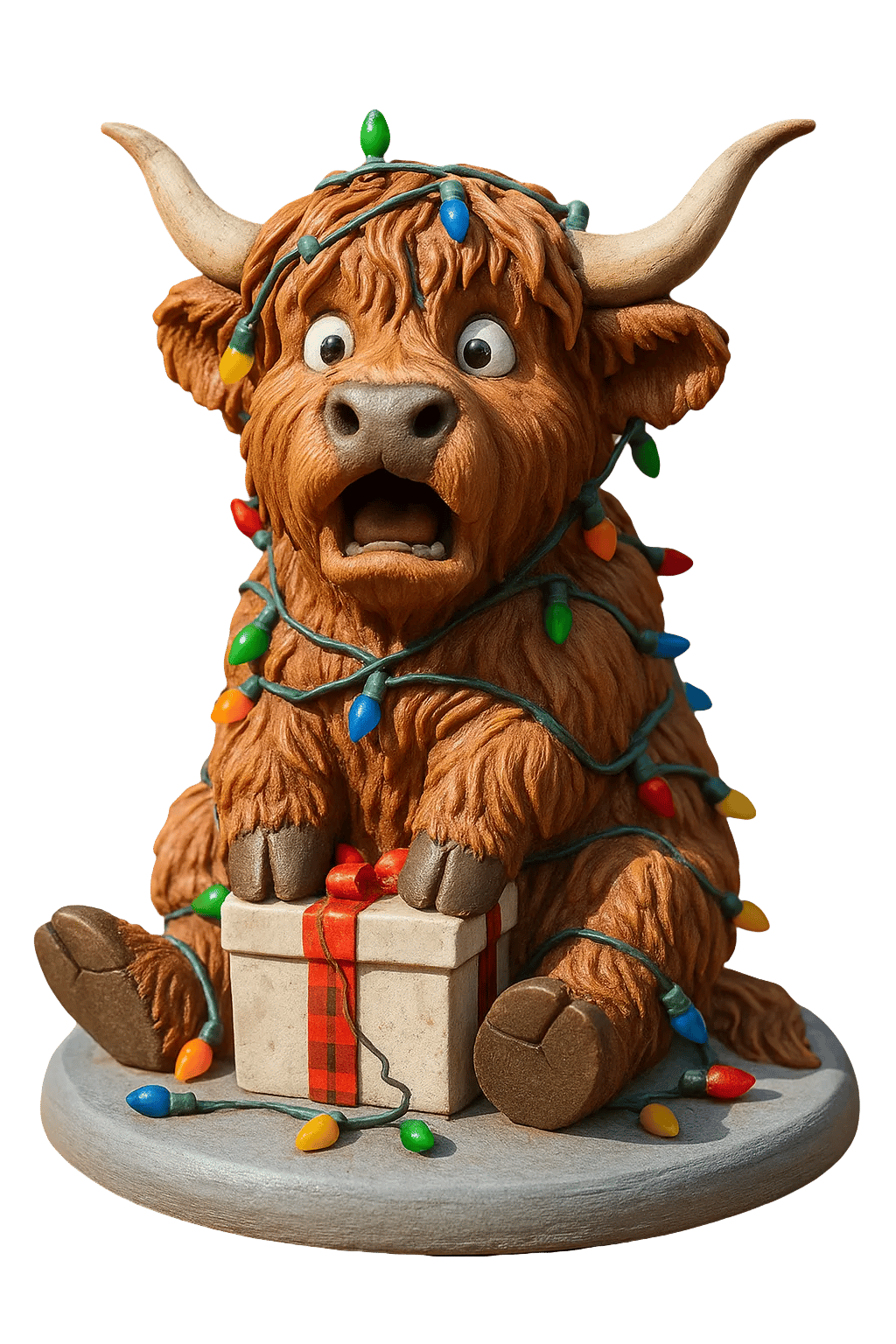 🐮 Calendrier de l'Avent Hooglander 2025 🎄✨ – Poupée 3D faite à la main avec Hooglander (24 pièces)