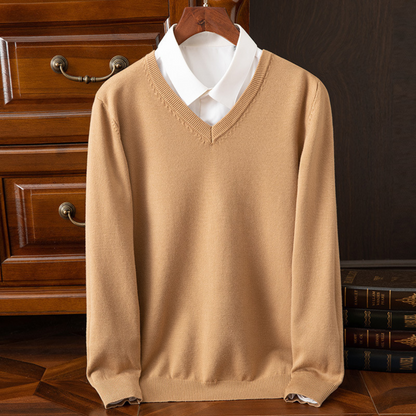 Bexford™ | Pull col V en pur cachemire pour homme
