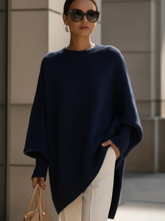 Pull en Cachemire – Collection Célestine (Bleu Marine)
