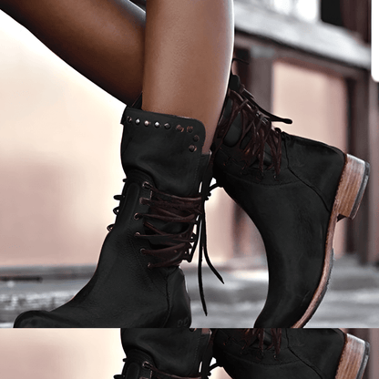 Adèle – Pull à carreaux en patchwork denim