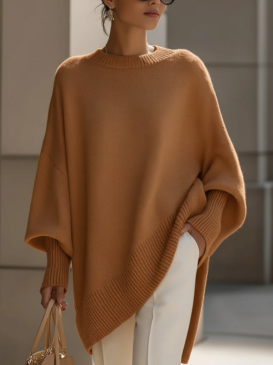 Pull en Cachemire – Collection Célestine (Caramel)