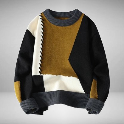 Lior – Pull patchwork au style héritage