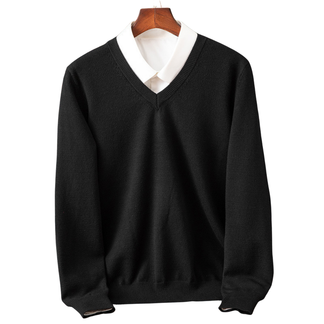 Bexford™ | Pull col V en pur cachemire pour homme