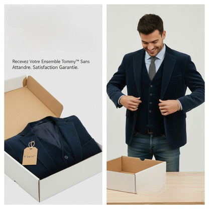 Tommy | Ensemble 2 pièces : Blazer et Gilet en Velours