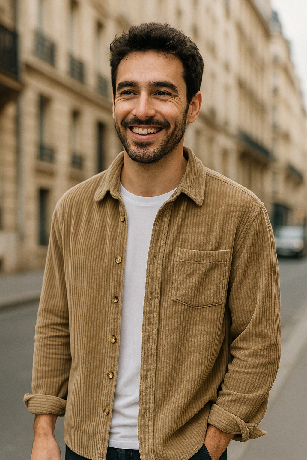 Alessandro – Chemise en velours côtelé