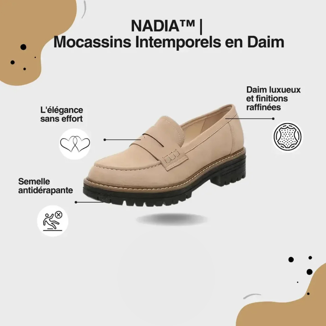 NADIA™ | Mocassins intemporels en daim