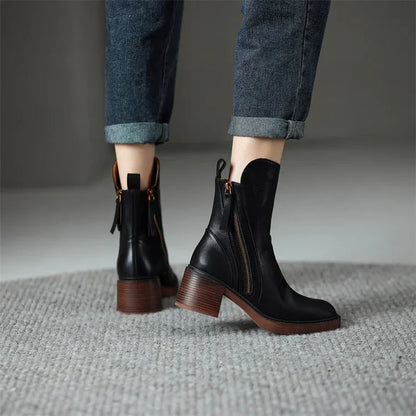 Klara™ – Bottines en cuir