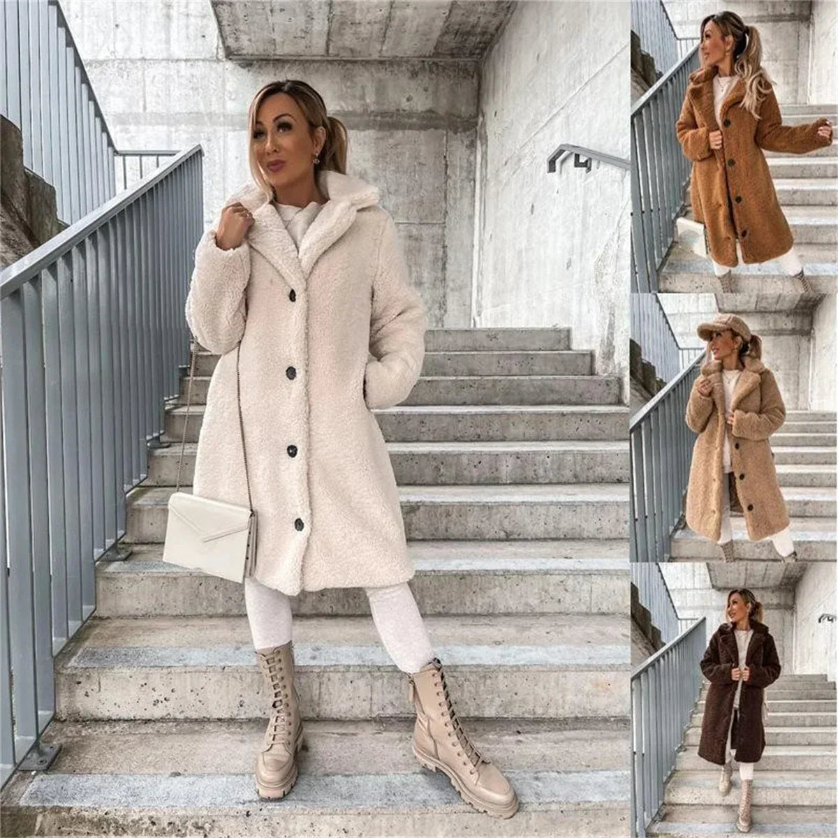 Jessica – Manteau Teddy