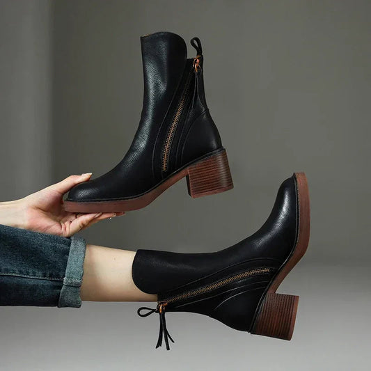 Klara™ – Bottines en cuir