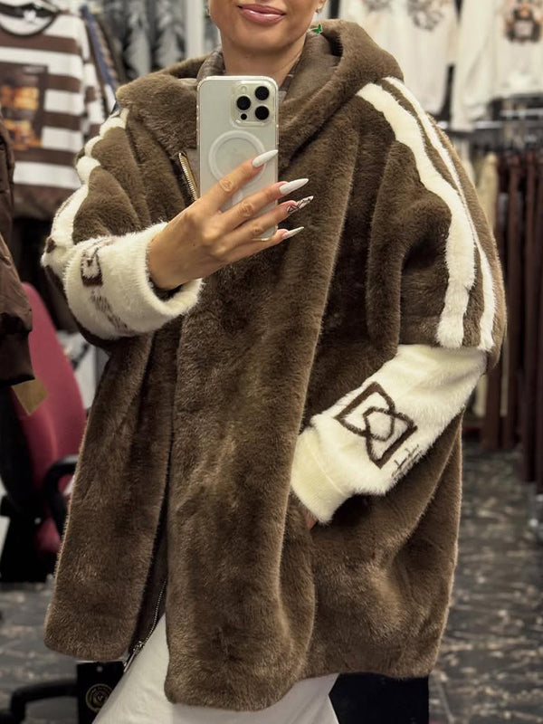 Maud | Veste en peluche à rayures pour femme