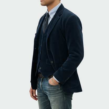 Tommy | Ensemble 2 pièces : Blazer et Gilet en Velours
